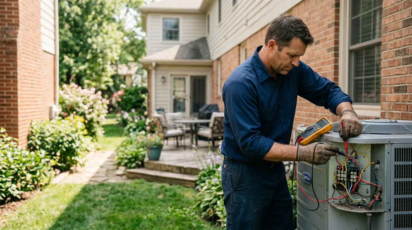 HVAC technician working near Mentor, MN